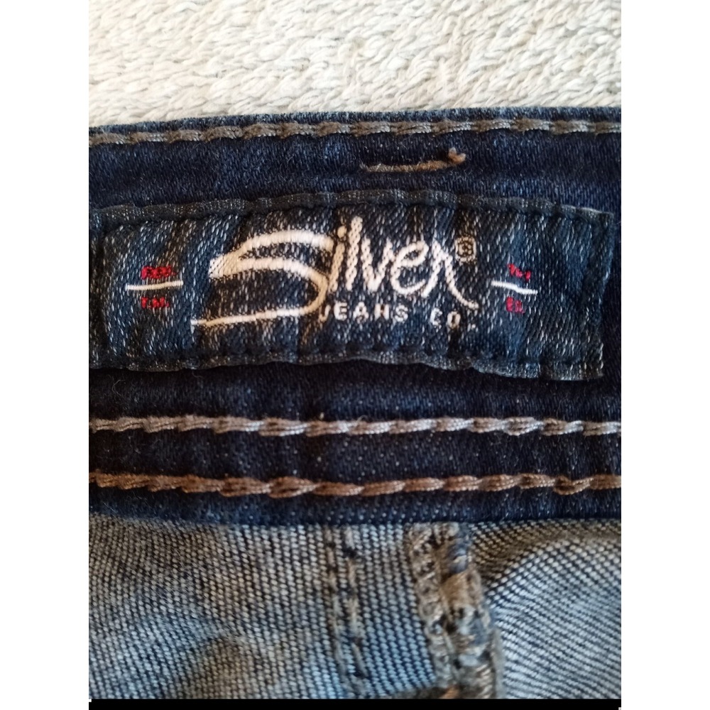 Silver Suki Mid Super Skinny Stretch Dark Wash Denim Jeans Women 31 x 31